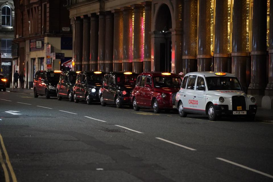 Taxis are expecting a surge in demand (PA) (PA Wire)