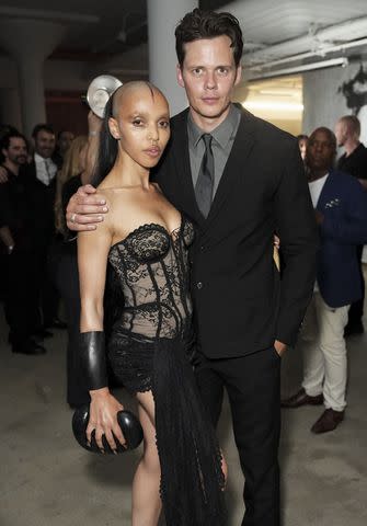 <p>John Nacion/Variety via Getty</p> FKA Twigs and Bill Skarsgård