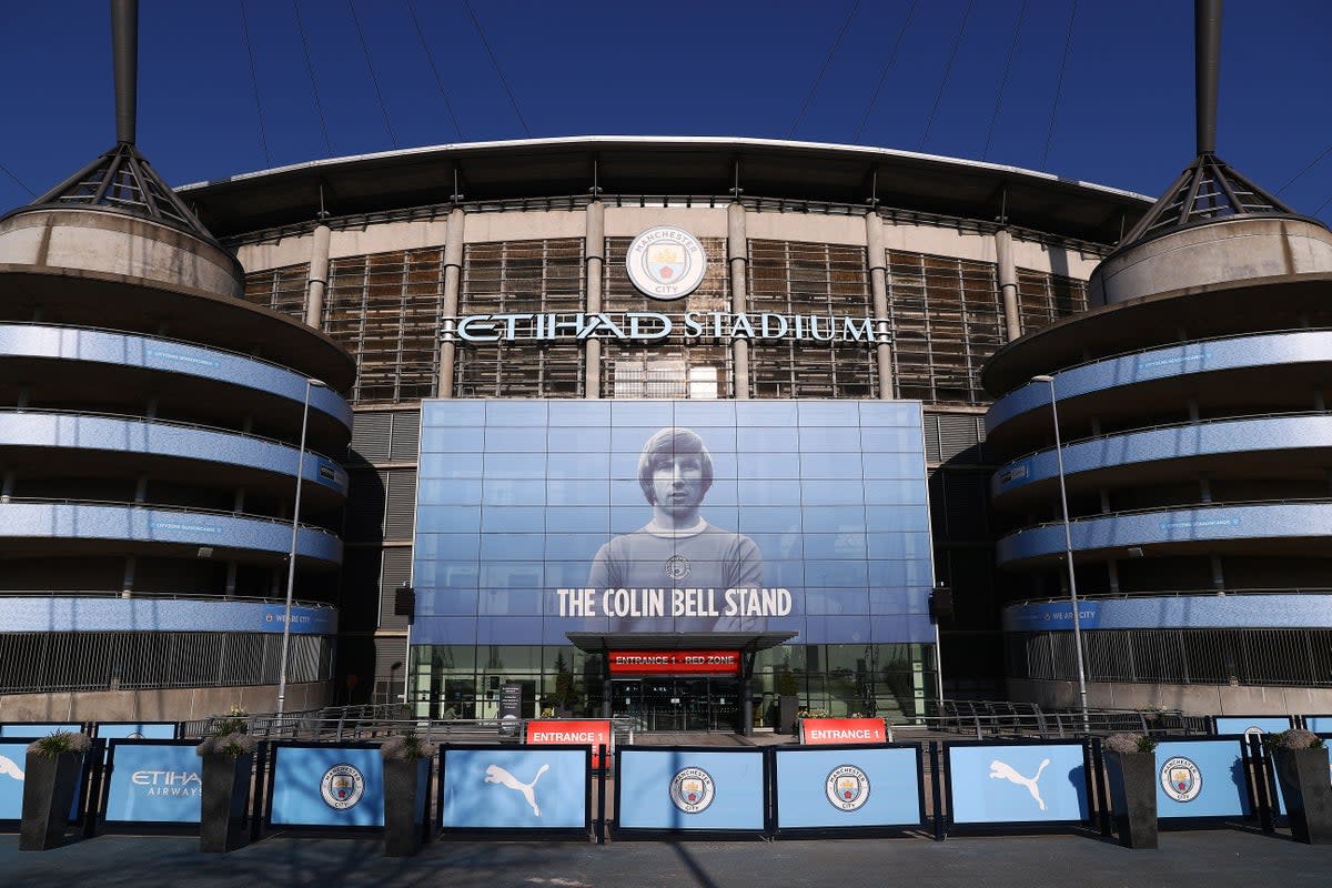 An exterior general view of the Etihad Stadium in Manchester (Tim Markland/PA) (PA Archive)