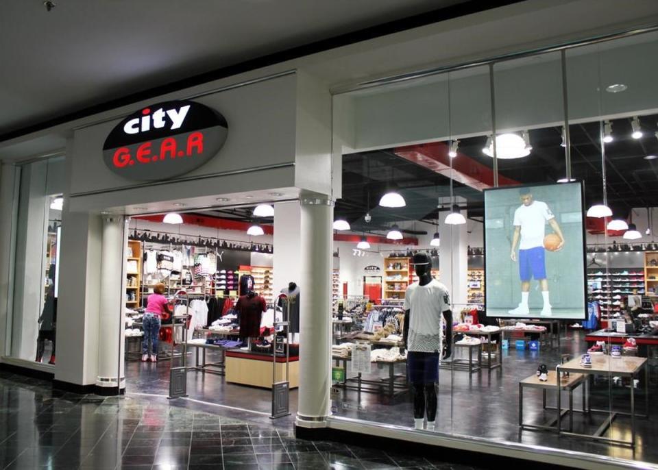 A City Gear store, one of the brands run by Hibbett  in 36 US states, mainly in the south (Hibbett)