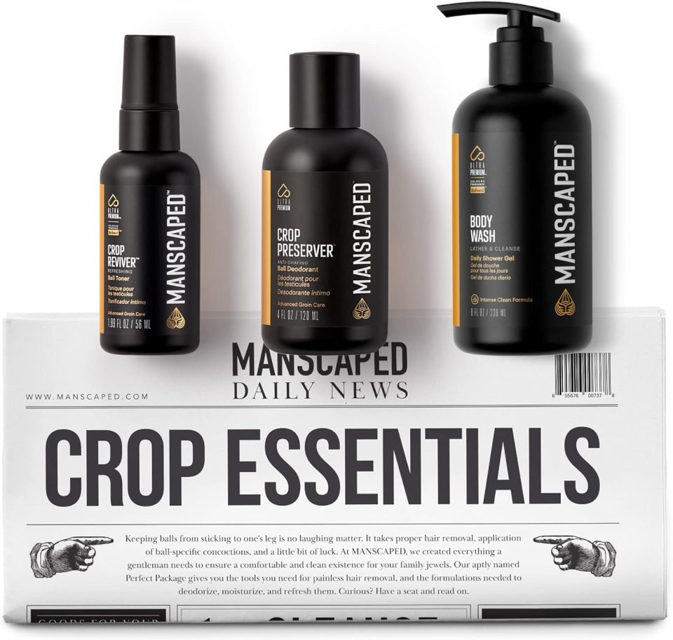 Manscaped Crop Essentials, Male Care Hygiene Bundle. PHOTO: Amazon