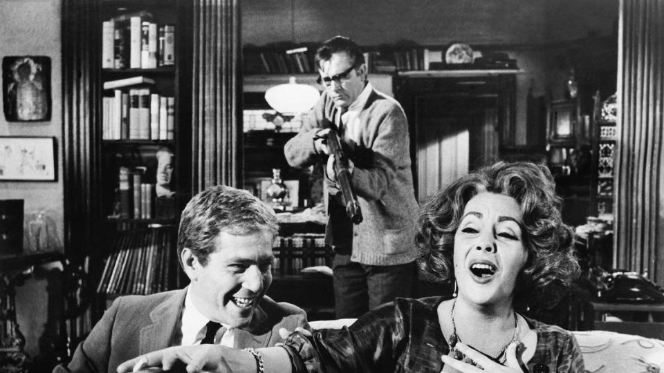 segal, taylor, and burton in who's afraid of virginia woolf