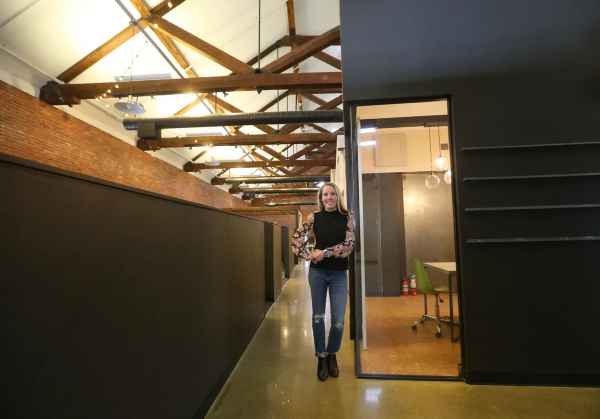 Portsmouth business owner Jessica Kaiser is converting what had been office space into upscale wedding/event space in her historic Portsmouth building.
