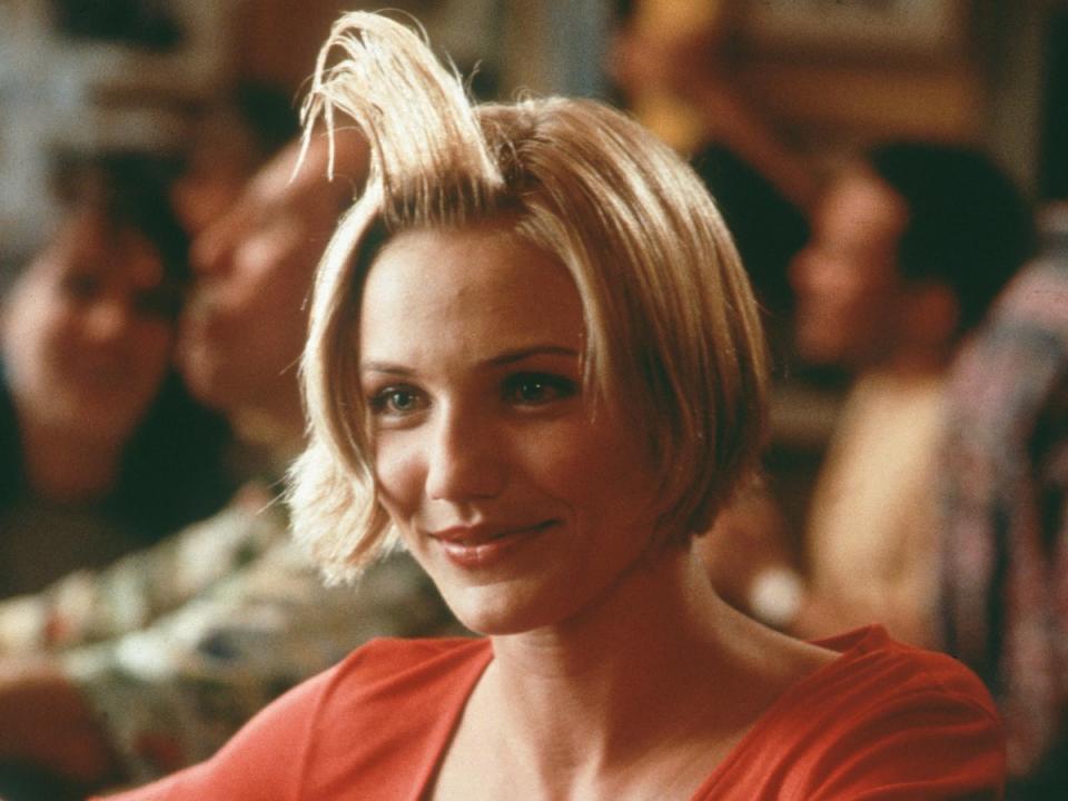 Cameron Diaz and her quiff in ‘There’s Something About Mary’ (Glenn Watson/20th Century Fox/Kobal/Shutterstock)