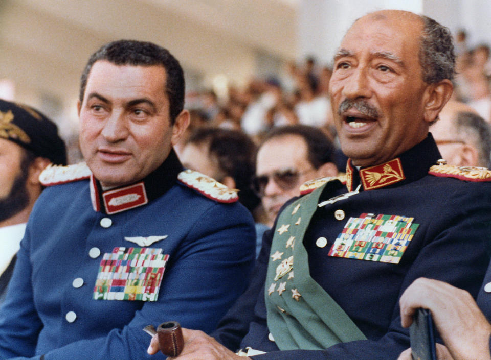 Mubarak rose to power after&nbsp;Anwar Sadat, the former president of Egypt, was assassinated in 1981. (Photo: AFP via Getty Images)