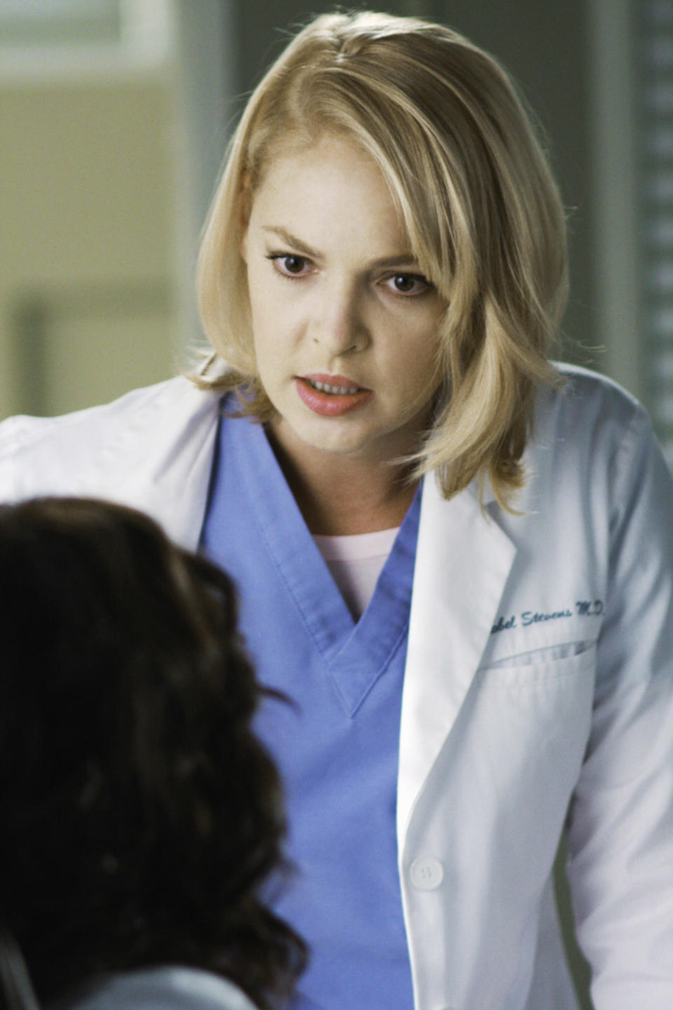 Close-up of Katherine as Izzie