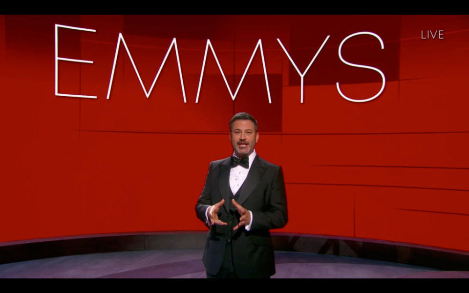 Kimmel hosting the Emmys