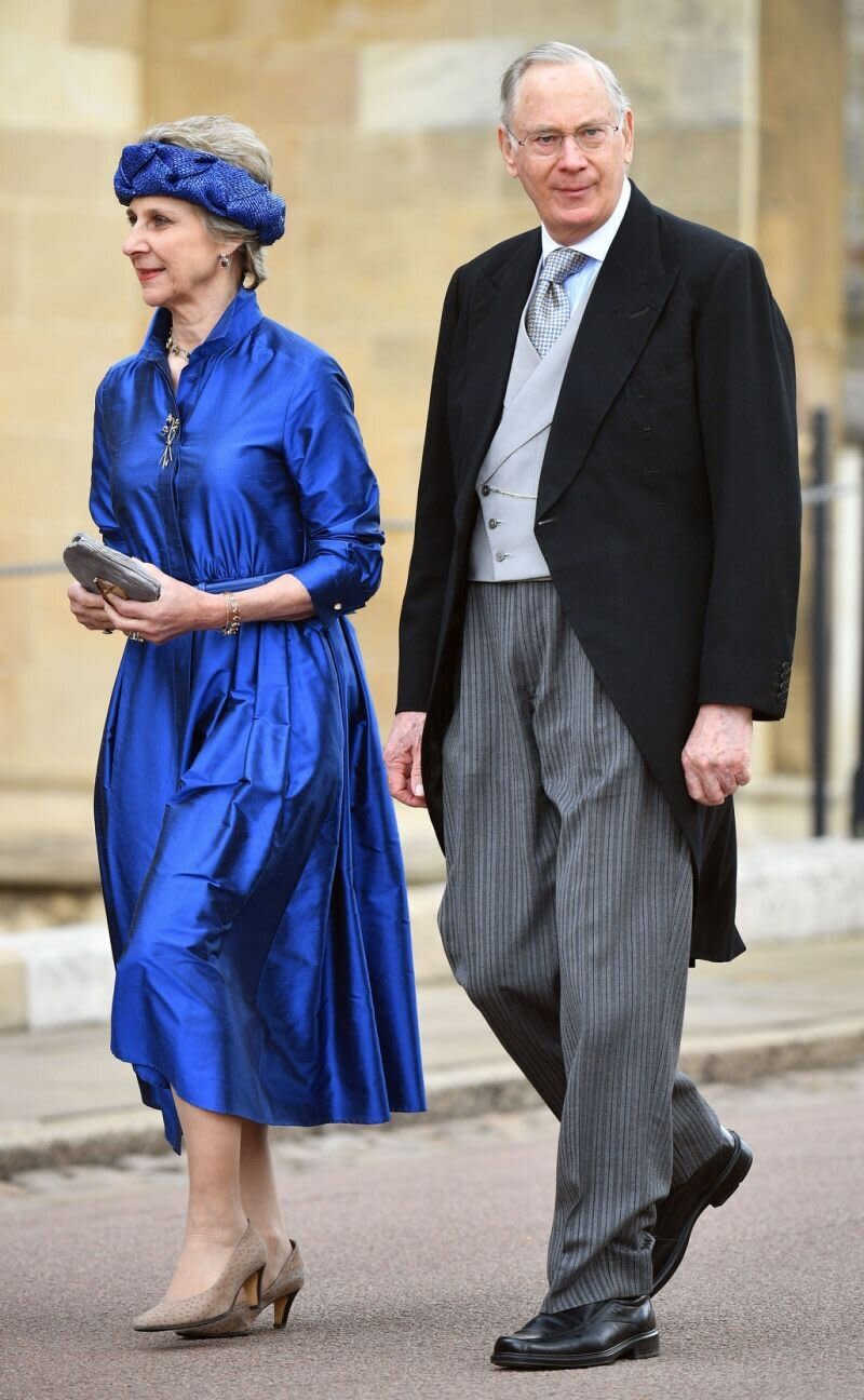 Birgitte, Duchess of Gloucester and Prince Richard, Duke of Gloucester attend the wedding of Lady Gabriella Windsor and Thomas Kingston [Photo: Getty] 