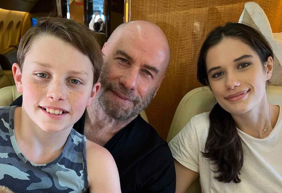 <p>Ella Bleu Travolta Instagram</p> John Travolta with his kids, Benjamin and Ella Bleu