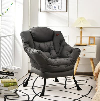 An extra-comfy modern armchair