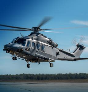 A U.S. Air Force MH-139 Grey Wolf in flight. The Vertex Company was recently awarded a contract to maintain helicopters for the U.S. Air Force Global Strike Command. U.S. Air Force photo.