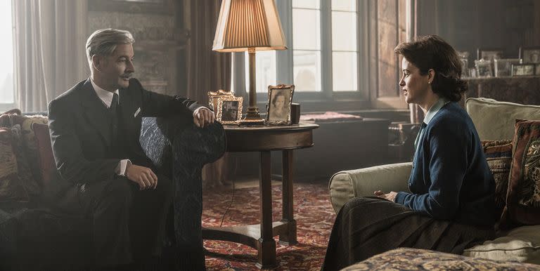 <p>"Peter Morgan's scripts for <em>The Crown</em> aren't full of prescriptive description," production designer Martin Childs told <em><a href="https://www.architecturaldigest.com/gallery/set-design-and-filming-locations-of-the-crown/all" rel="nofollow noopener" target="_blank" data-ylk="slk:Architectural Digest;elm:context_link;itc:0;sec:content-canvas" class="link ">Architectural Digest</a></em>. "I love them for a lot of things, and, as a designer, I especially love them for that. They tell the story in movement and dialogue, inviting me and my team to create a world in which that story can believably take place." </p>