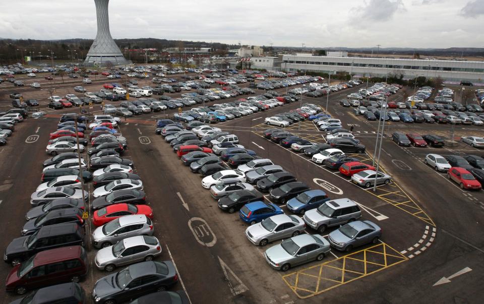 Parking at Edinburgh Airport, as drop-off rates at UK airports can be more expensive per minute than a flight to Paris - Andrew Milligan 