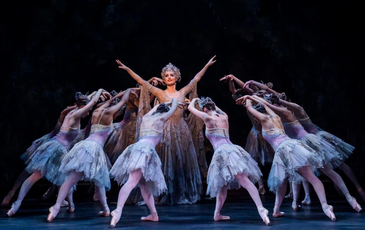 Eilis Small as the Lilac Fairy with the BRB corps in The Sleeping Beauty