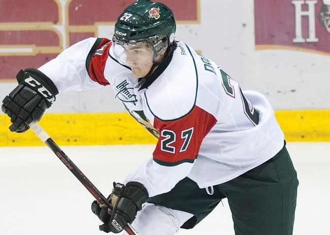 Drouin had a seven point night in the Mooseheads' 8-6 season ending win against Cape Breton. (Ghyslain Bergeron / CP)