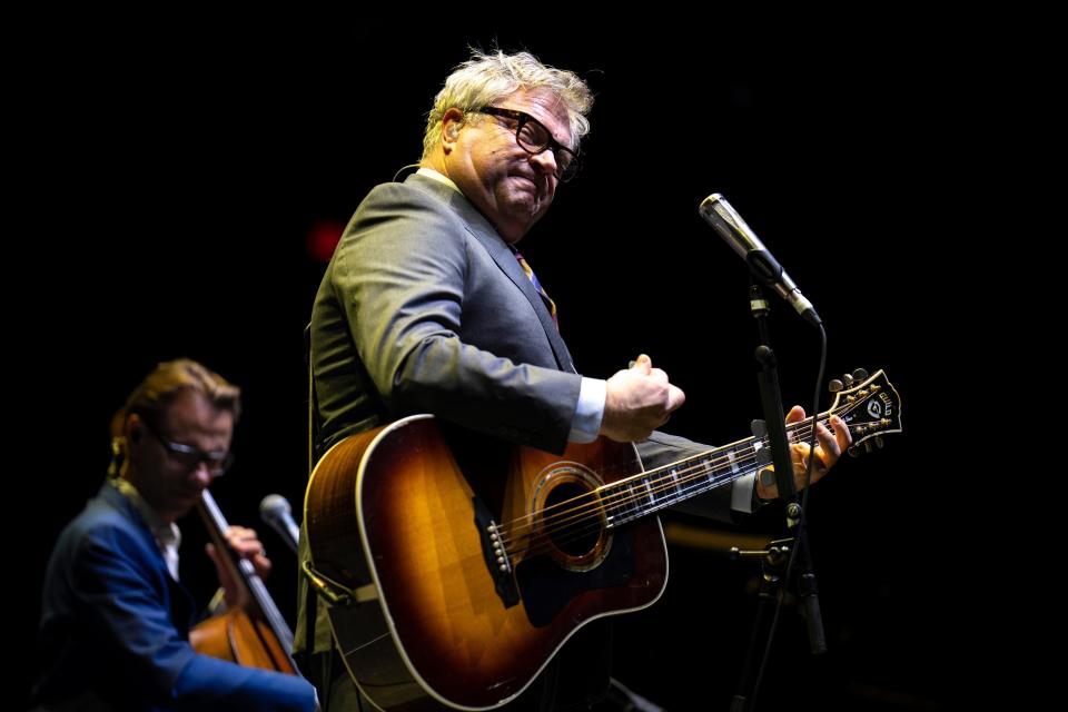 Steven Page performs with his trio while they open for The Who during the Sunday night concert at the Value Center Arena.