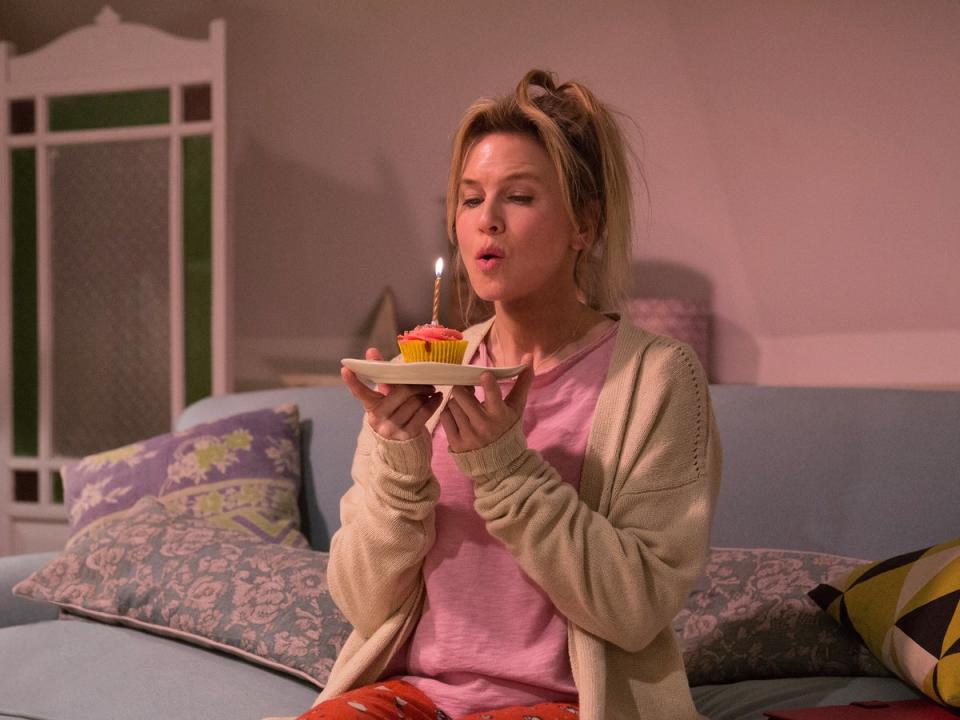 Perpetually single Bridget (Renée Zellweger) in ‘Bridget Jones’s Baby’ (Universal)