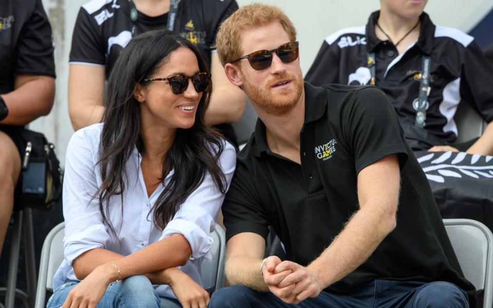 Prince Harry and Meghan Markle at the Invictus Games - REX/Shutterstock