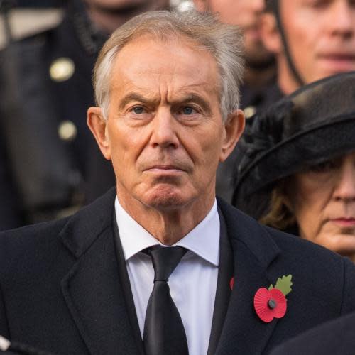 Remembrance Sunday 2017<br>Former prime minster Tony Blair (left) and Labour leader Jeremy Corbyn, during the annual Remembrance Sunday Service at the Cenotaph memorial in Whitehall, central London. PRESS ASSOCIATION Photo. Picture date: Sunday November 12, 2017. See PA story ROYAL Remembrance. Photo credit should read: Dominic Lipinski/PA Wire