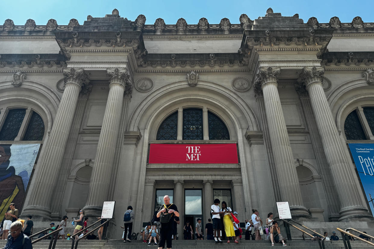 A view of the Metropolitan Museum of Art building in New York City, United States on July 15, 2024. The museum was ranked as the most popular business with reviewers on Yelp since the review site began in 2004. / Credit: Jakub Porzycki/NurPhoto via Getty Images