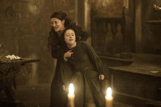 Michelle Fairley as Catelyn Stark and Kelly Long as Joyeuse Erenford (Sky)