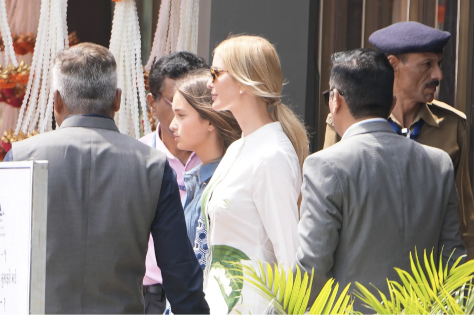 Ivanka Trump kommt zur Pre-Party der Ambani-Hochzeit in Jamnagar, Indien, an. - Copyright: Ajit Solanki/AP