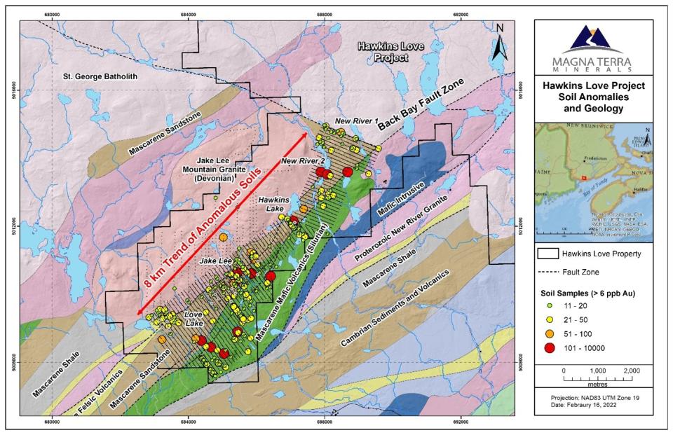 Magna Terra Minerals Inc., Monday, July 11, 2022, Press release picture