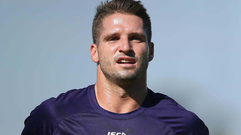 Jesse Hogan won’t be on the field for Fremantle this weekend. Pic: Getty