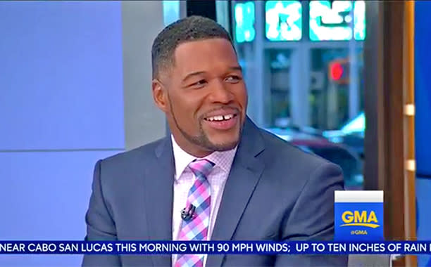 Michael Strahan Makes Good Morning America Debut 