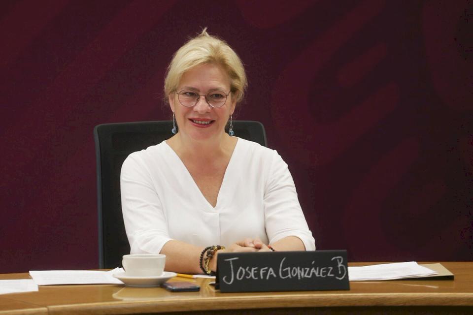 墨西哥環境和自然資源部長龔薩雷茲布蘭科(Josefa Gonzalez Blanco Ortiz Mena) (圖:梅納推特)