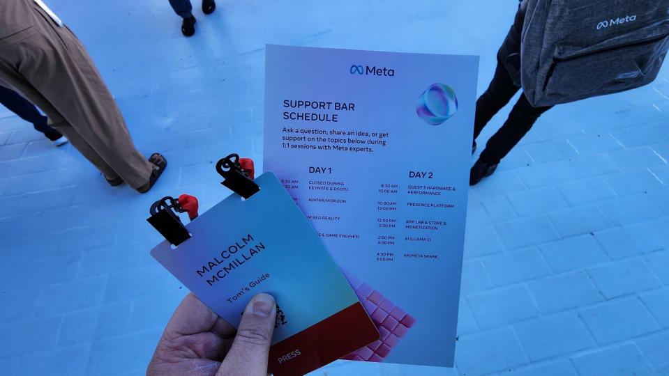 Meta Connect 2023 press credentials