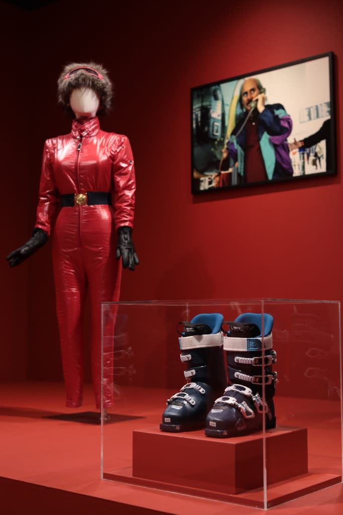 Lady Gaga’s snowsuit from “House of Gucci,” featured in the “House of Gucci” exhibit at the FIDM Museum in Los Angeles, California. - Credit: Alex J. Berliner