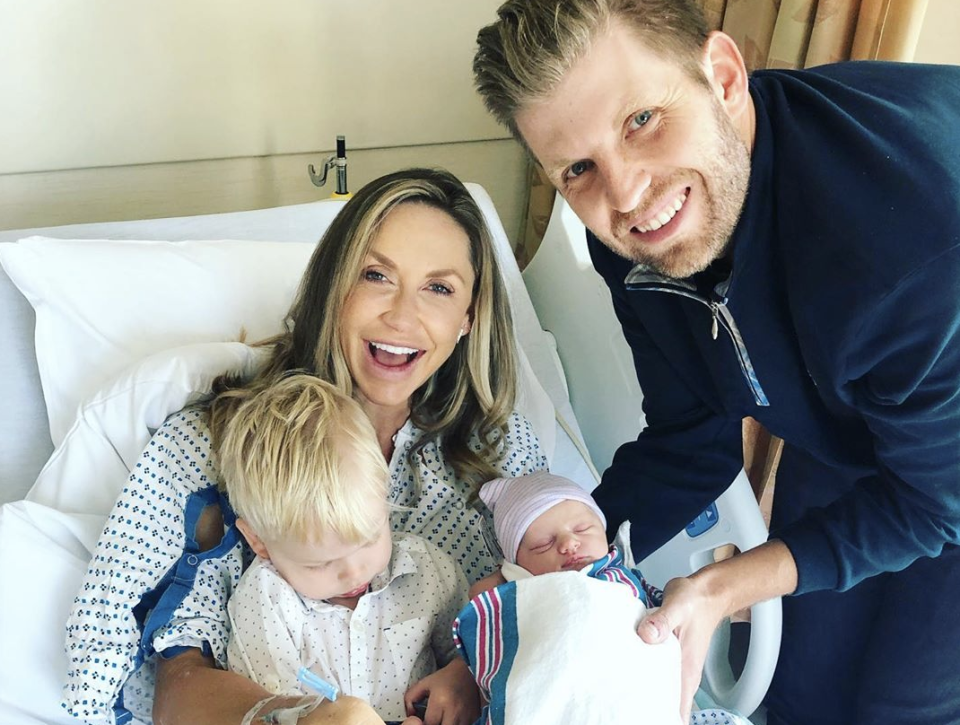 Lara and Eric Trump welcome baby No. 2. (Photo: Instagram)