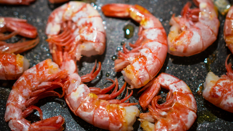 roasted shrimp on sheet pan