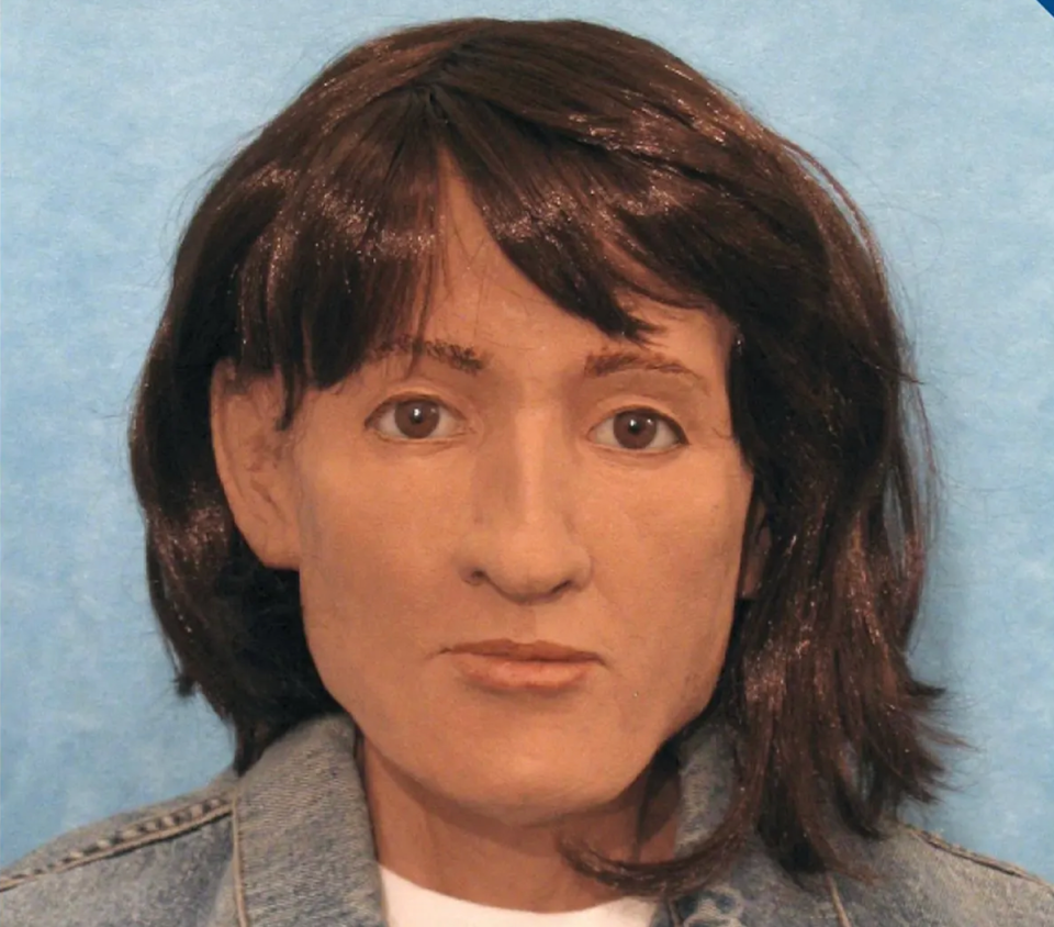 Facial reconstruction by artist Victoria Lywood shows Shawna Garber as an adult (NamUS via Othram)