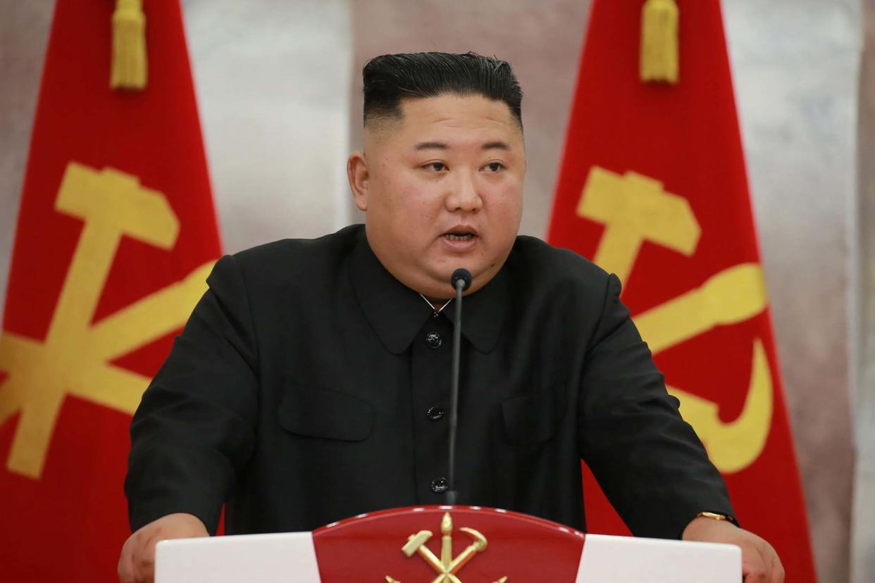 A US Army report is claiming Kim Jong Un's regime possesses up to 60 nuclear bombs: KCNA VIA KNS/AFP via Getty Image