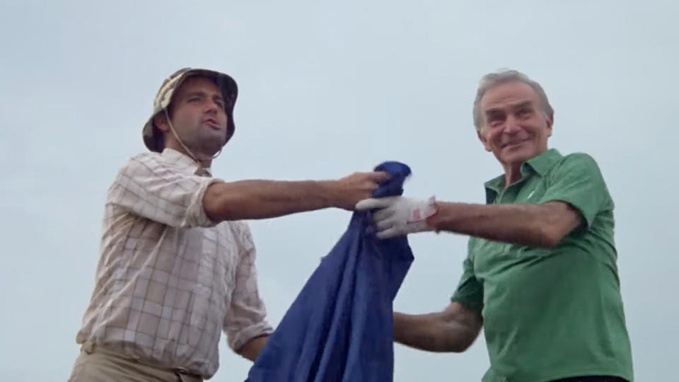 "I'd keep playing. I don't think the heavy stuff's gonna come down for quite a while." - Caddyshack