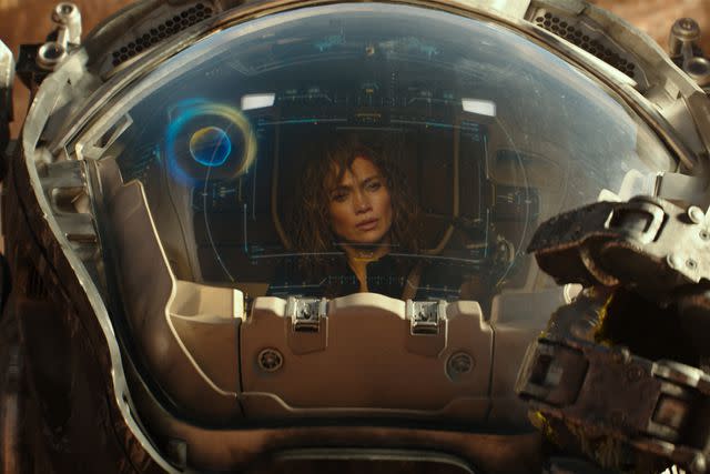 <p>Courtesy of Netflix</p> Jennifer Lopez as Atlas Shepherd in 'Atlas'