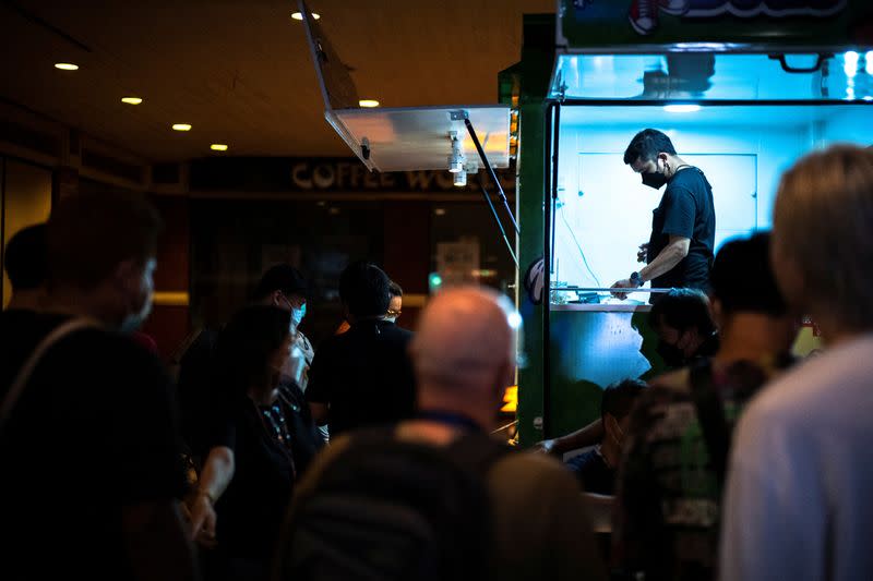 Bangkok's cannabis mobile truck shop swarmed by tourists