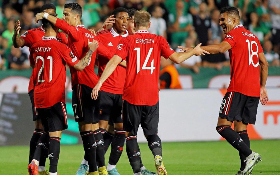 United players - AFP