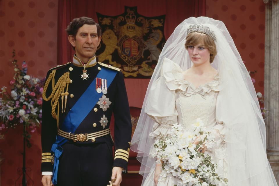 Prince Charles and Princess Diana waxwork
