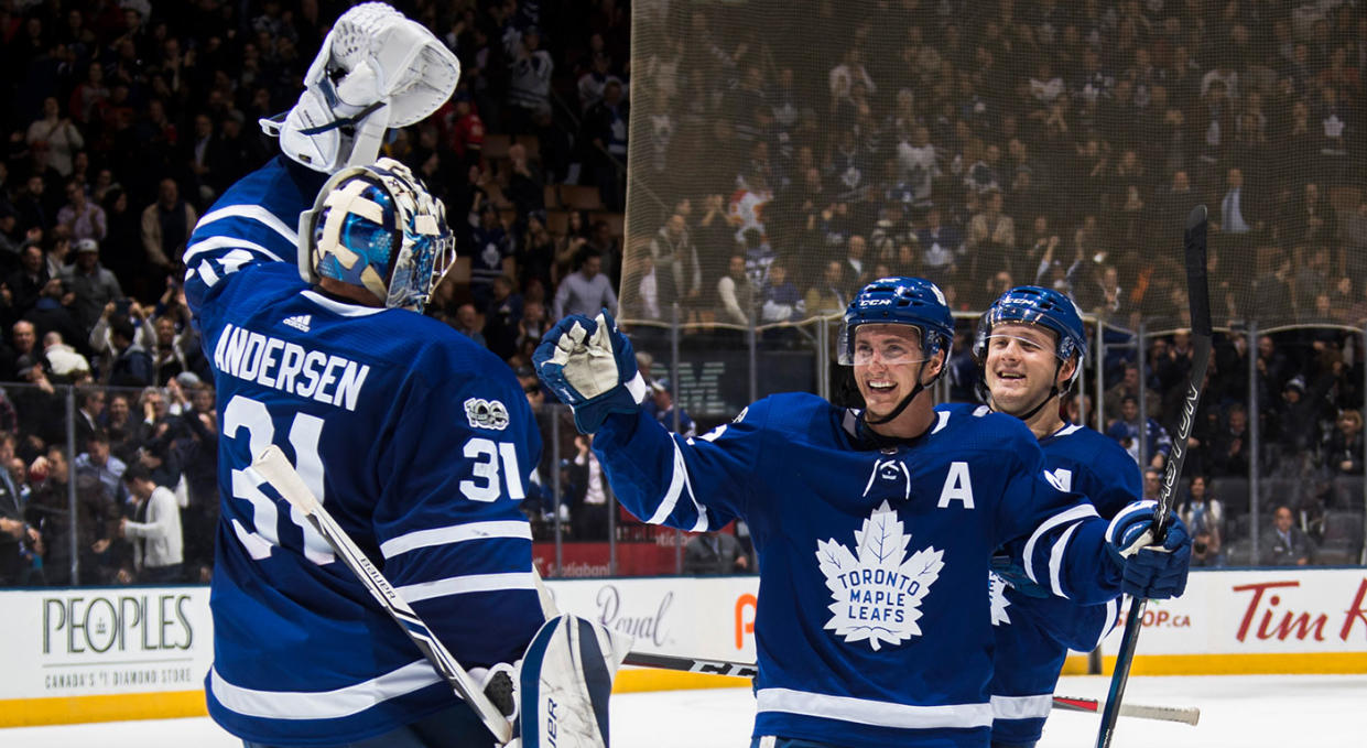 The Maple Leafs were red-hot last week, going 3-0-0. (Mark Blinch/NHLI via Getty Images)