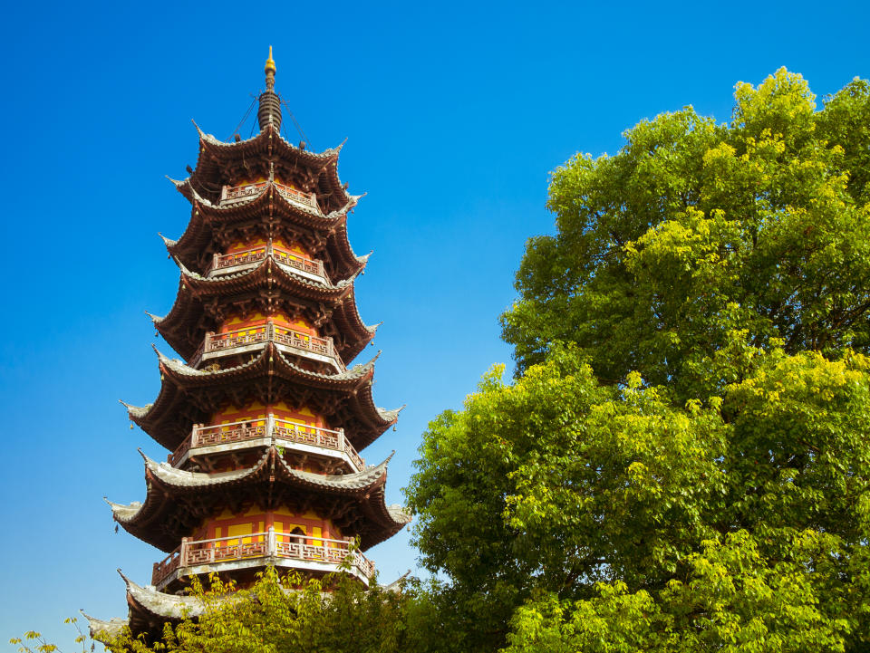 Longhua Pagoda in the Longhua Buddhist Temple, Shanghai, China. (Photo: Gettyimages)