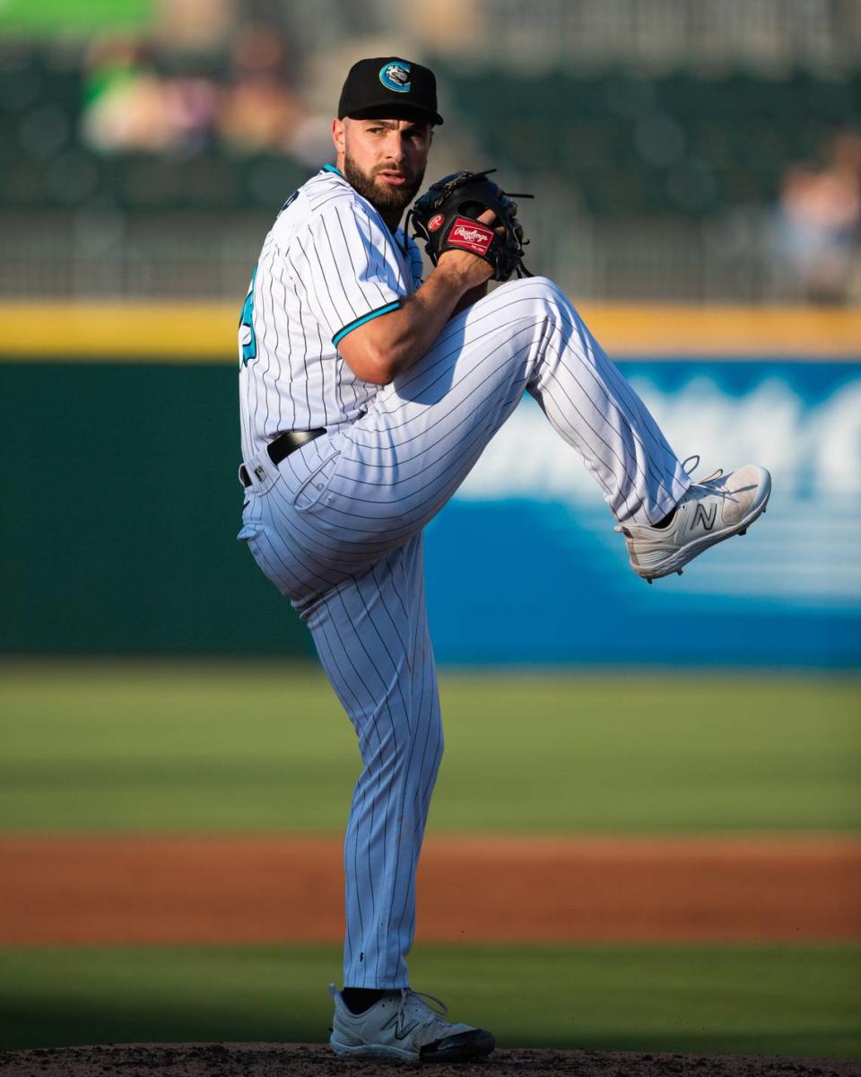 Charlotte Knights pitcher Nate Fisher.