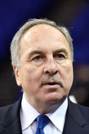 FILE PHOTO: Jan 17, 2019; London, ENG; Washington Wizards general manager Ernie Grunfeld before the game against the New York Knicks at The O2 Arena. Mandatory Credit: Steve Flynn-USA TODAY Sports