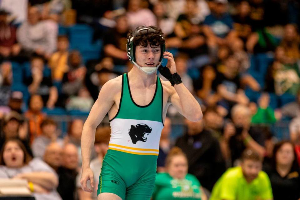 Derby junior Jayden Grijalva became a first-time state champion at the Class 6A state tournament at Hartman Arena on Saturday.