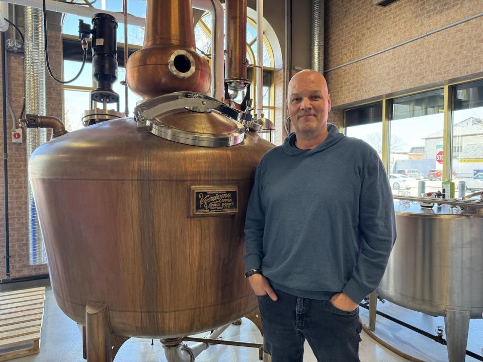 Jacques Tremblay produces spirits at Bridgeland Distillery in Calgary.