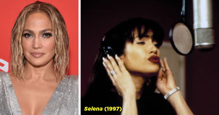 Jennifer Lopez slept in Selena Quintanilla's bed while she prepared to portray the singer in Selena.