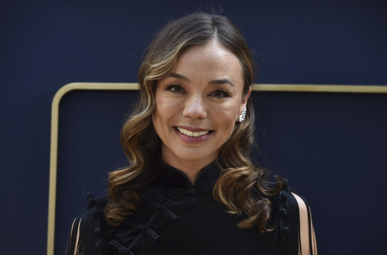 Nicole Shanahan llega a la Gold House Gala el sábado 21 de mayo de 2022 en Vibiana en Los Ángeles. (Foto de Jordan Strauss/Invision/AP)