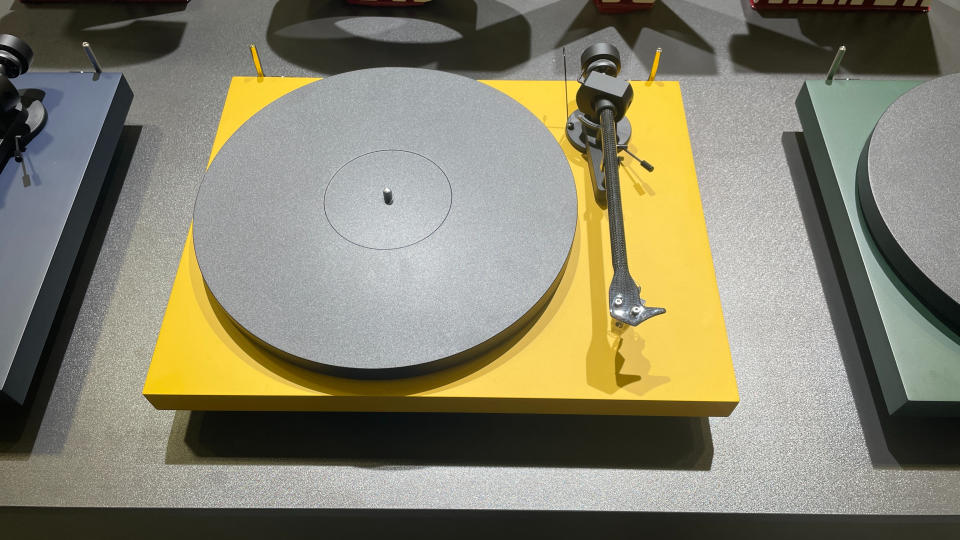 Pro-Ject Debut Evo 2 turntable in yellow finish